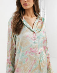 Multicolor Prism Printed Lounge Wear.