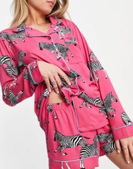 Pink Animal Printed Lounge Wear.
