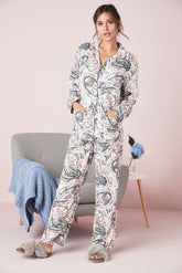 Abstract Printed Night Suit For Women