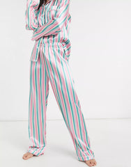 Multi Color Digital Abstract Printed loungewear/Nightsuit For Women With Pants.