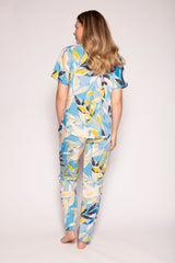 Multi Color Digital Abstract Printed loungewear/Nightsuit For Women With Pants.