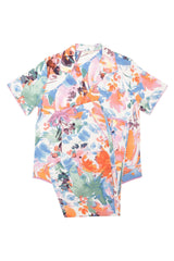 Multi Color Digital Abstract Printed loungewear/Nightsuit For Women With Pants.