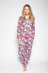 Multi Color Digital Abstract Printed loungewear/Nightsuit For Women With Pants.