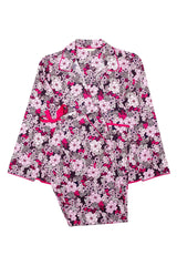 Multi Color Digital Abstract Printed loungewear/Nightsuit For Women With Pants.